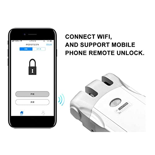 Diseño Simple WiFi Control Remoto Inalámbrico Smart Door Lock Invisible Sin Llave Tocando La Cerradura Home Security Lock