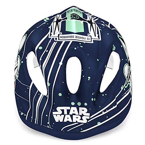 Disney Jungen Stra Wars Casco de Ciclismo Multicolor, 52-56 cm Circunferencia de la Cabeza: