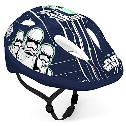 Disney Jungen Stra Wars Casco de Ciclismo Multicolor, 52-56 cm Circunferencia de la Cabeza: