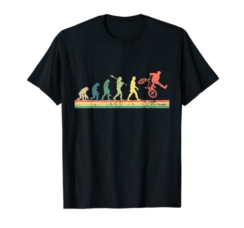 Divertida evolución retro de la bici de BMX carreras de bicicletas Camiseta