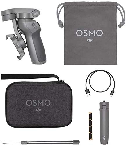 DJI OM3 Combo, Estabilizador de 3 Ejes para Smartphone Compatible con iPhone y Smartphone, Android, diseño Ligero y Portátil, grabación Estable, Control Inteligente + Trípode, Gris