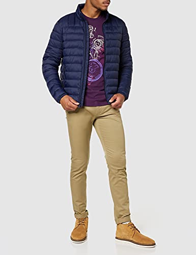 Dockers LIGHTWEIGHT NYLON PACKABLE JACKET, Chaqueta para Hombre, Azul (Pembroke), L