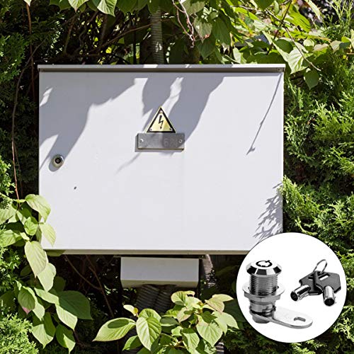 DOITOOL 2 cerraduras tubulares con llave cerradura para buzón para buzón de correo, montaje en pared para zapatero, archivador, caja de seguridad