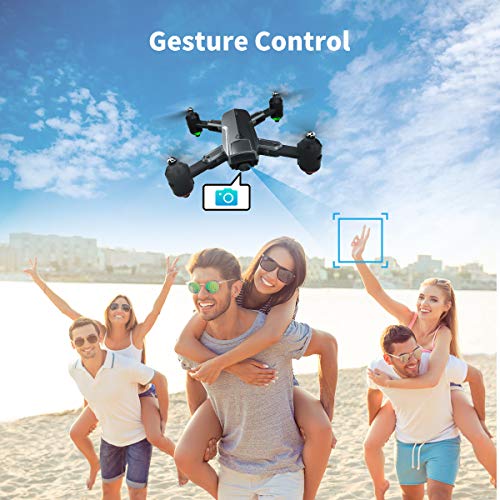 Dragon Touch Drone Plegable con Cámara 1080P HD Avión con WiFi FPV Control Remoto RC Quadcopter Drone para Adultos Niños Principiantes Modo sin Cabeza Estabilización de Altitud (DF01)