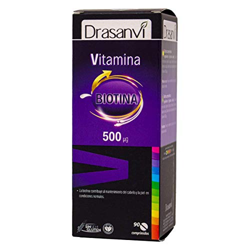 Drasanvi Vitamina H 500µg Biotina 90comp, Sin Color, 200 g