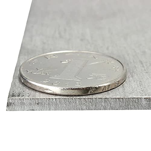 DSFHKUYB Hoja De Lámina De Titanio Cuadrada Ti Material De Placa Delgada 99.8% Pureza Suministros para Trabajar Metales 3.9X3.9 Pulgadas,Ta1,1.2x100x100mm