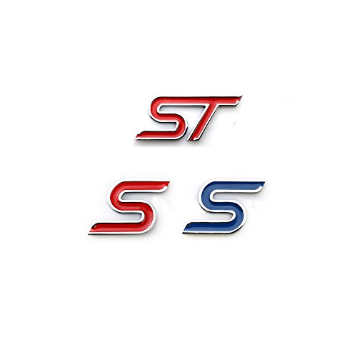 Dsycar Metal 3D S Logotipo de la divisa del coche del emblema de la etiqueta engomada + 4 piezas con estrías del estilo con tapas de válvulas núcleo de plástico #1