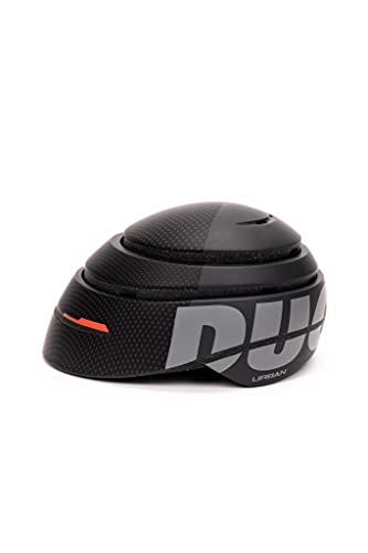 Ducati Casco Foldabile Urban Plegable, Unisex Adulto, Negro con Detalles Rojos, L