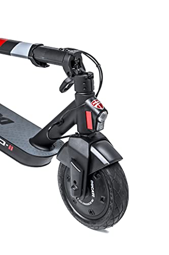 Ducati Pro-II - Patinete eléctrico, 15 kg, Motor de 350 W, sin escobillas, autonomía de hasta 25 Km, neumáticos de 10 Pulgadas, Carga máxima de 100 kg, Seguro Axa con protección Familiar incluida