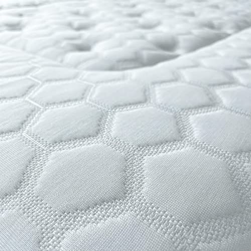 Duérmete Online - Colchón Premium Nature Pro Muelles Ensacados + Viscoelástica | Tecnología, Lujo y Confort | Tejido Tencel Natural, 90 x 200