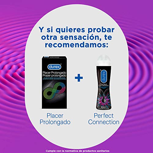 Durex Preservativos Placer Prolongado Con Efecto Retardante - 2x12 Condones Duplo Pack, color Negro, 12 Unidad - Pack de 2