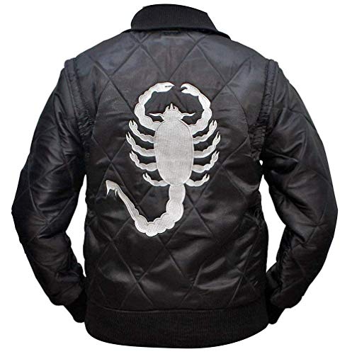 e Genius Ryan Gosling Drive Scorpion - Chaqueta de raso, Black Drive Scorpion Chaqueta, XXXXL