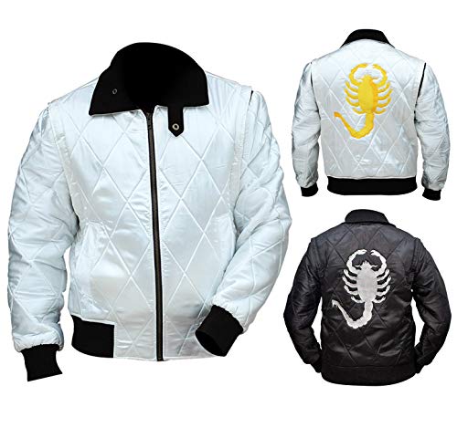 e Genius Ryan Gosling Drive Scorpion - Chaqueta de raso, Black Drive Scorpion Chaqueta, XXXXL