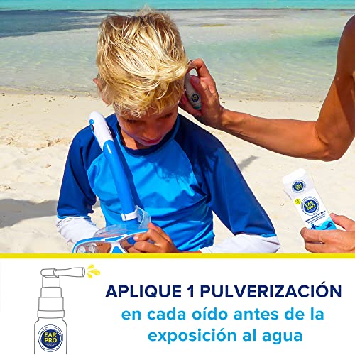 Ear Pro spray completamente natural para los oídos niños y adultos que evita la retención de agua y los problemas relacionados con el agua en el oído