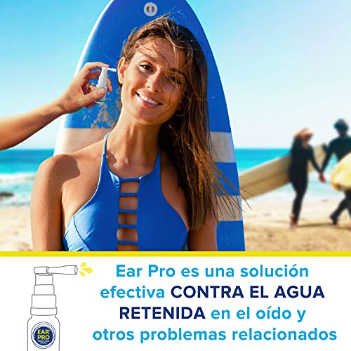 Ear Pro spray completamente natural para los oídos niños y adultos que evita la retención de agua y los problemas relacionados con el agua en el oído