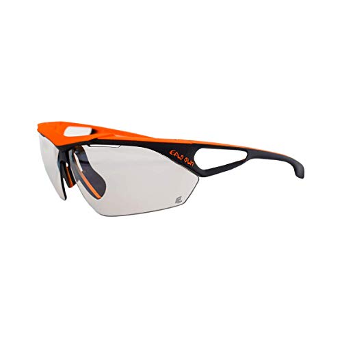 EASSUN Gafas para Atletas Monster, Fotocromáticas con Sistema de Ventilación - Negro y Naranja