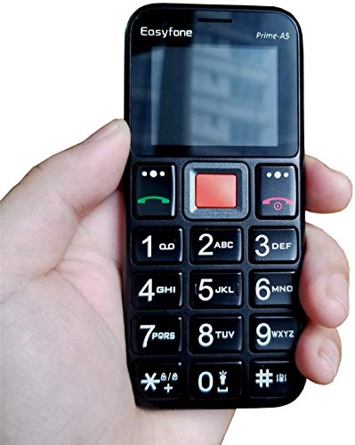 Easyfone Prime-A5 Teléfono Móvil para Mayores con botón SOS y Base cargadora
