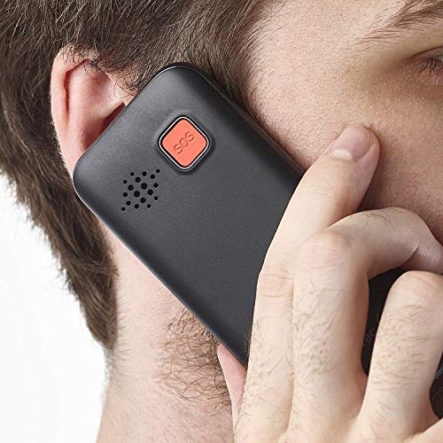 Easyfone Prime-A5 Teléfono Móvil para Mayores con botón SOS y Base cargadora