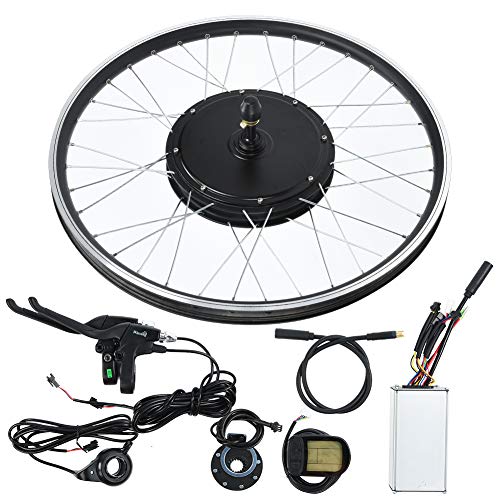 Ebike 48V 500W Motor 26 Pulgadas Rueda KT-LCD5 Metro Bicicleta de montaña Convertir a Eelctric Bike Kit(for Rear Drive Rotating flywheel)