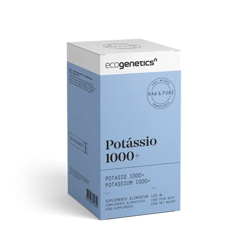 Ecogenetics Potasio 1000+ - 1116 mg de fosfato dipotásico por cápsula - 120 cáps.