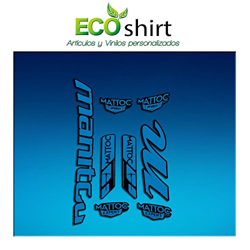 Ecoshirt Pegatinas Stickers Fork Manitou Mattoc Pro Expert Am182 Aufkleber Decals Autocollants Adesivi Forcela, Azul