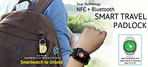 eGeeTouch Smart TSA Travel Lock-Secure y sigue tu equipaje/mochila en cualquier lugar que vayas. (paquete de 2)