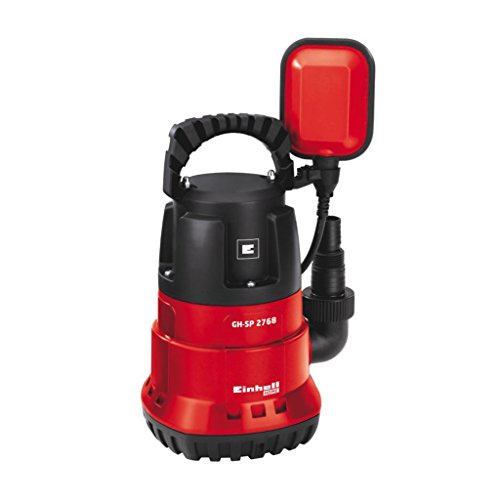 Einhell Bomba sumergible de agua limpia con cable - GH-SP 2768 - 270 W, capacidad de 6800 l/h, interruptor de flotador, profundidad 5 m, enrollamiento de cable. manguera 47.8 mm