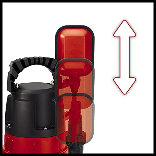 Einhell GC-DP 7835 -Bomba de aguas sucias(780W, capacidad de 15.700 l/h, profundidad max. de inversión 7m, conexión de manguera 47.8mm, cuerpos extraños hasta 35 mm, interruptor de flotador continuo)