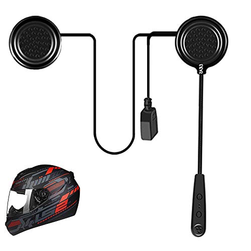 EJEAS E1 Auriculares Motocicleta Casco Bluetooth 4.1 Manos Libres Moto Casco Auricular Altavoces música Mic Control de Llamadas Ruido 12H Auriculares Altavoces Comunicación de Auriculares