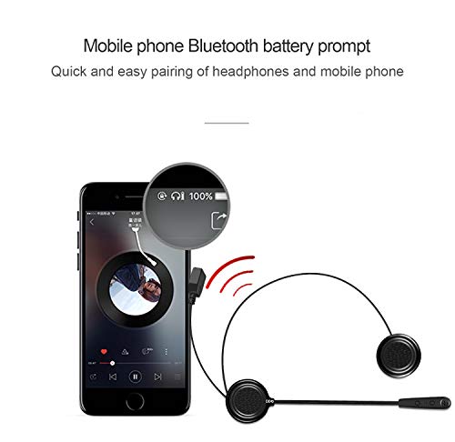 EJEAS E1 Auriculares Motocicleta Casco Bluetooth 4.1 Manos Libres Moto Casco Auricular Altavoces música Mic Control de Llamadas Ruido 12H Auriculares Altavoces Comunicación de Auriculares