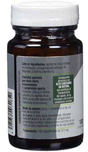 El Granero Integral BIOTIN (BIOTINA VITAMINA H) 310 mg 100 Comp