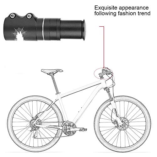 Elevador Manillar Bicicleta,Potencias Potencia Extensor de vástago de Bicicleta extensión de Horquilla Adaptador Elevador Manillar para Ciclismo de Bicicleta (115mm)