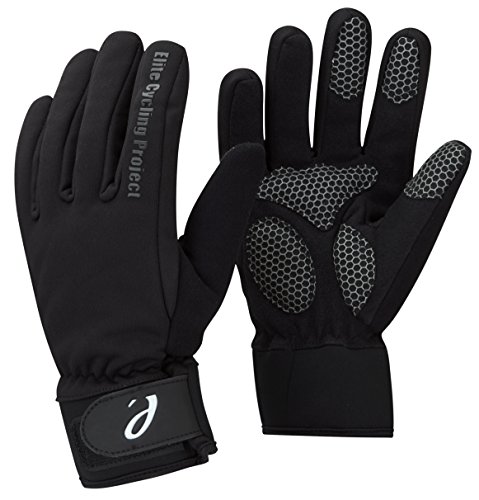 Elite Cycling Project Malmo - Guantes de Ciclismo para Hombre (Impermeables), Hombre, Color Negro, tamaño Large