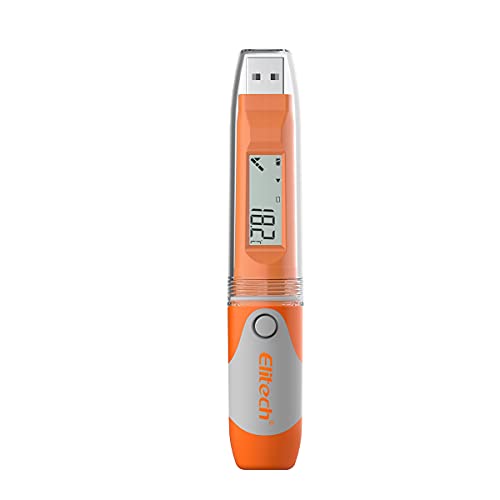 Elitech RC-51 PDF Registrador de Datos de Temperatura, USB Registrador Tester Points Pen Style, 32000 Puntos de Registro, Data Logger para Transporte de Alimentos, medicamentos, Certificado CE