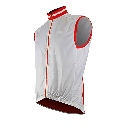 ELTIN Chaleco Protect, Hombre, Blanco/Rojo, M