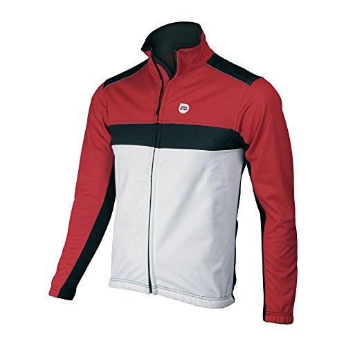 ELTIN Pro - Chaqueta para Hombre, Color Rojo/Negro/Blanco, Talla M