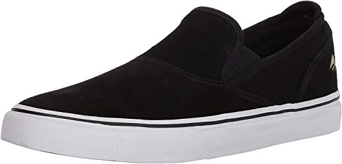 Emerica Wino G6 Slip-on -Fall 2018-(6101000111-715) - Black/White/Gold - 12