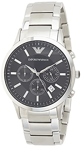 Emporio Armani Reloj Cronógrafo para Hombre de Cuarzo con Correa en Acero Inoxidable AR2434