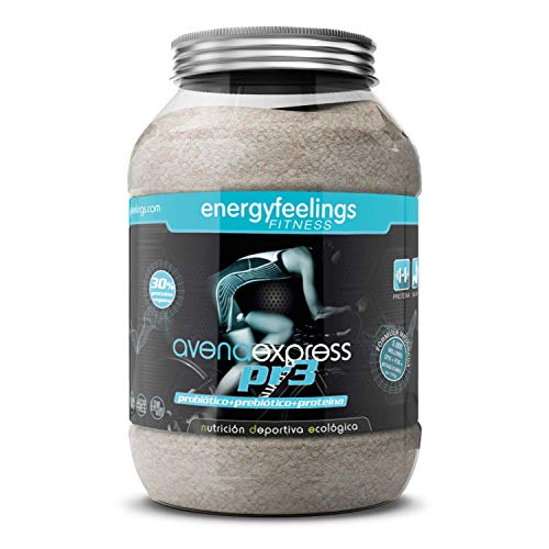 Energy Feelings | Avena Express PR3 Ecológica en Polvo 1,5 Kg | Probiótico | Prebiótico | 30% de proteína | Vegano | Sin Gluten | Sin lactosa | Azúcar de coco