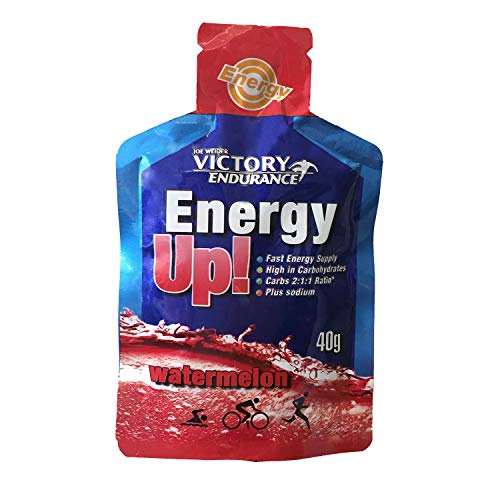 Energy Up Gel. Con plus de sodio. Energía inmediata. 24 geles x 40g Sabor Sandia