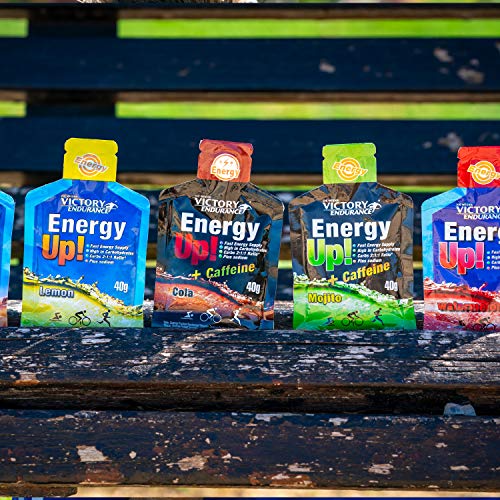 Energy Up Gel. Con plus de sodio. Energía inmediata. 24 geles x 40g Sabor Sandia