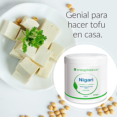 EnergyBalance Magnesio Cloruro de Magnesio-Nigari en Polvo 500g | Cloruro de Magnesio de salmuera cruda | Apto para diabéticos y veganos | Sin gluten y sin lactosa | Sin aditivos | Calidad de marca desde Suiza