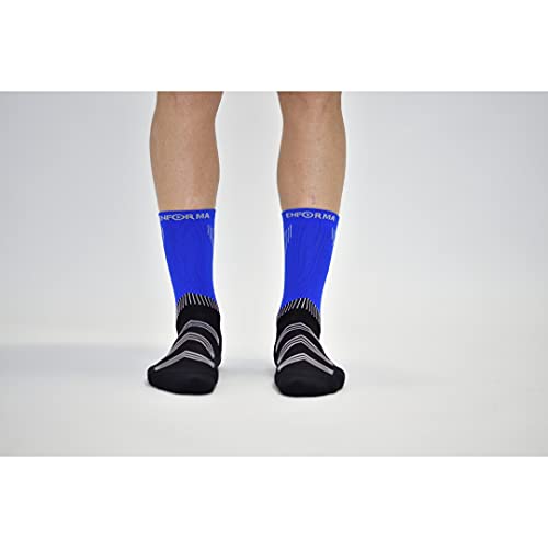 Enforma Socks Enforma Londres Feeling Cool and Dry Calcetines, Blau, Schwarz, 42-44 Unisex Adulto