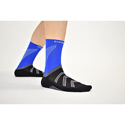 Enforma Socks Enforma Londres Feeling Cool and Dry Calcetines, Blau, Schwarz, 42-44 Unisex Adulto