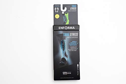 Enforma Socks Enforma Tibial Stress Tape-socken Calcetines, Gelb, Grün, 36-38 Unisex Adulto