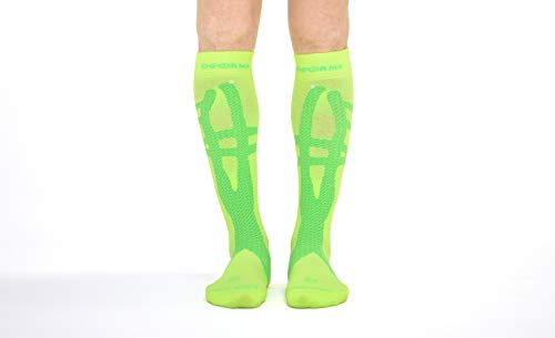 Enforma Socks Enforma Tibial Stress Tape-socken Calcetines, Gelb, Grün, 36-38 Unisex Adulto