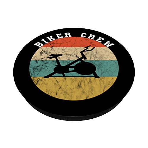 Equipo de Biker Crew Spinning Class Team Squad vintage PopSockets PopGrip Intercambiable