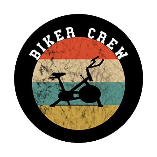 Equipo de Biker Crew Spinning Class Team Squad vintage PopSockets PopGrip Intercambiable