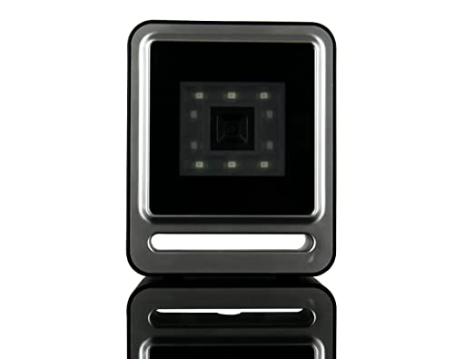 Escáner de Código de Barras 2D con Cable USB, Escáner Automático de Código de Barras Fijo para Códigos 1D y 2D, Lector Profesional de Código de Barras de Sobremesa