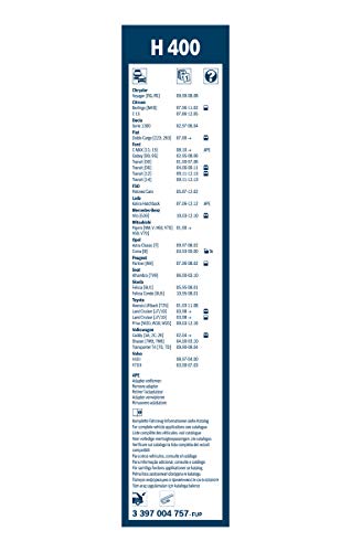 Escobilla limpiaparabrisas Bosch Rear H400, Longitud: 400mm – 1 escobilla limpiaparabrisas para la ventana trasera